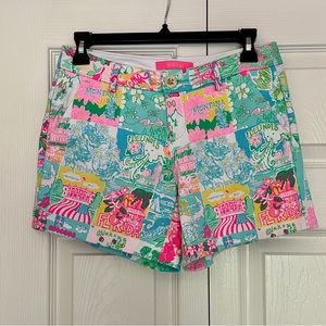 Lilly Pulitzer Callahan Knit Short in Pop Up Lilly State of Mind Shorts